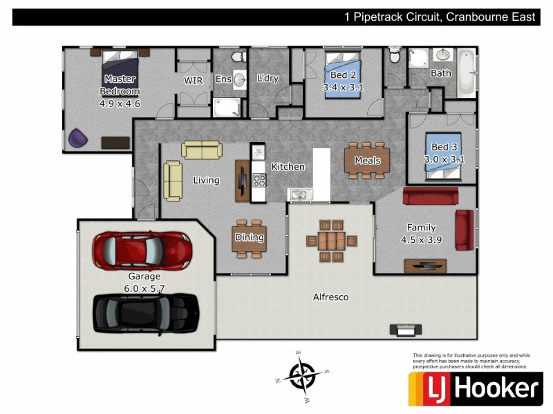 1 Pipetrack Circuit, Cranbourne East VIC 3977 Floorplan
