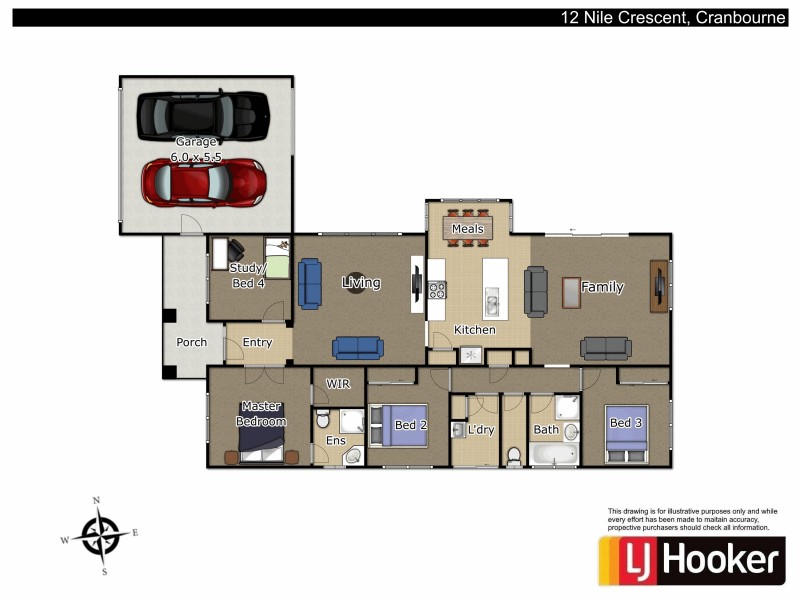 12 Nile Crescent, Cranbourne VIC 3977 Floorplan