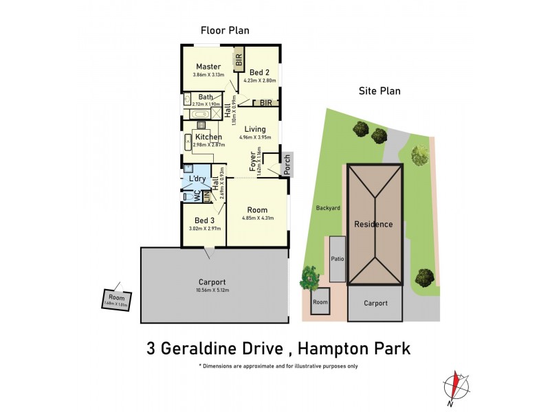 3 Geraldine Drive, Hampton Park VIC 3976 Floorplan