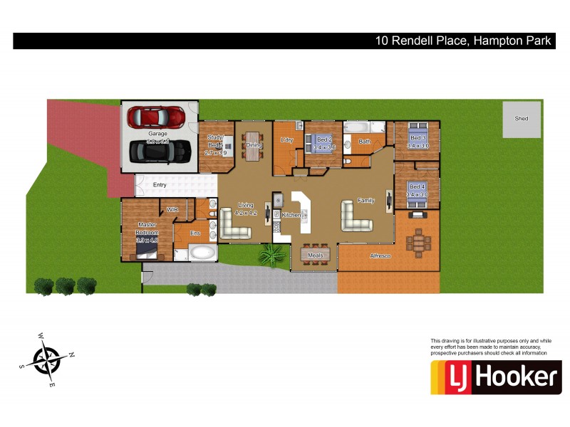 10 Rendell Place, Hampton Park VIC 3976 Floorplan