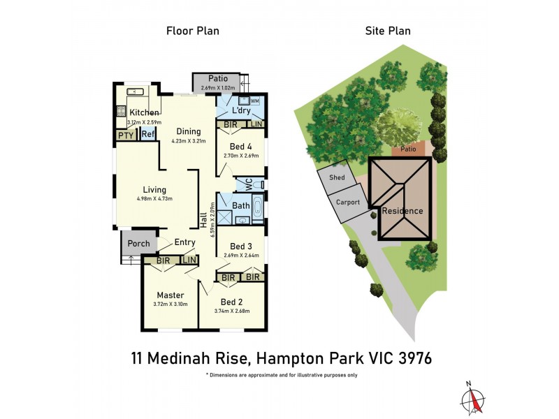 11 Medinah Rise, Hampton Park VIC 3976 Floorplan