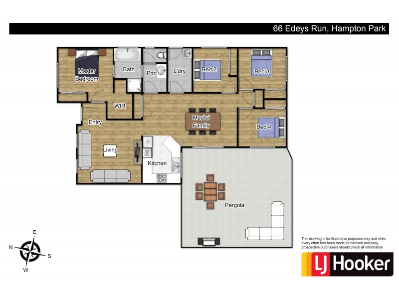 66 Edeys Run, Hampton Park VIC 3976 Floorplan