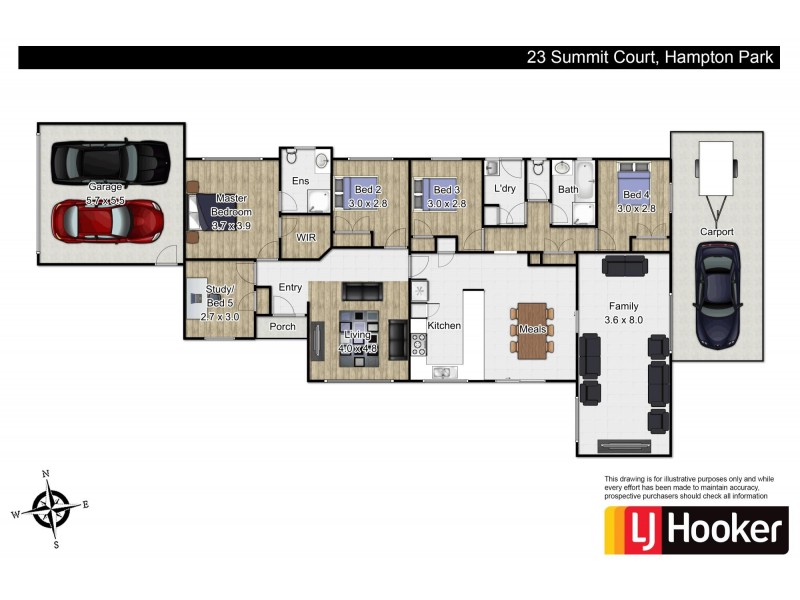 23 Summit Court, Hampton Park VIC 3976 Floorplan