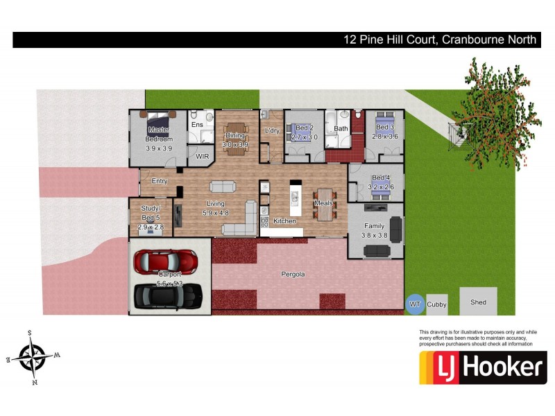 12 Pinehill Court, Cranbourne North VIC 3977 Floorplan