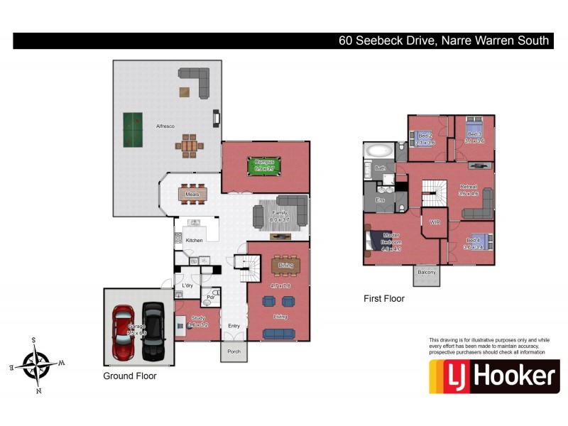 60 Seebeck Drive, Narre Warren South VIC 3805 Floorplan