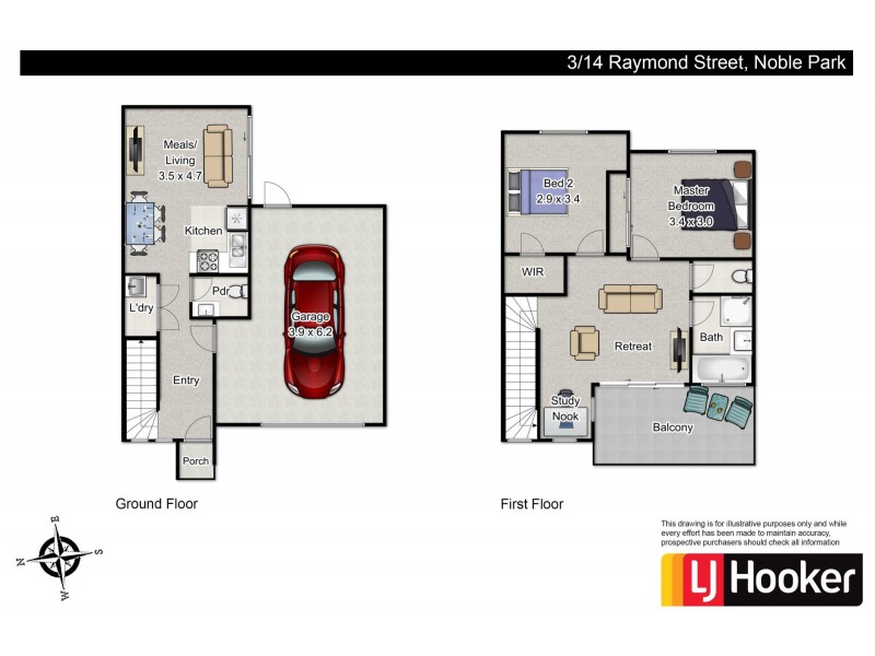 3/14 Raymond Street, Noble Park VIC 3174 Floorplan