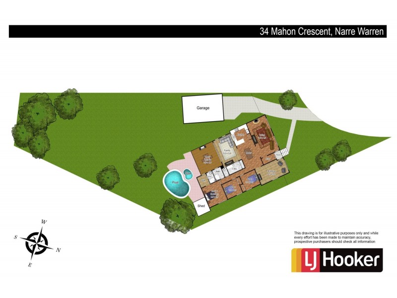 34 Mahon Crescent, Narre Warren VIC 3805 Floorplan