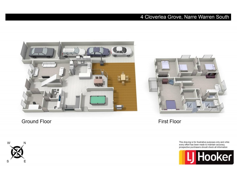 4 Cloverlea Grove, Narre Warren South VIC 3805 Floorplan