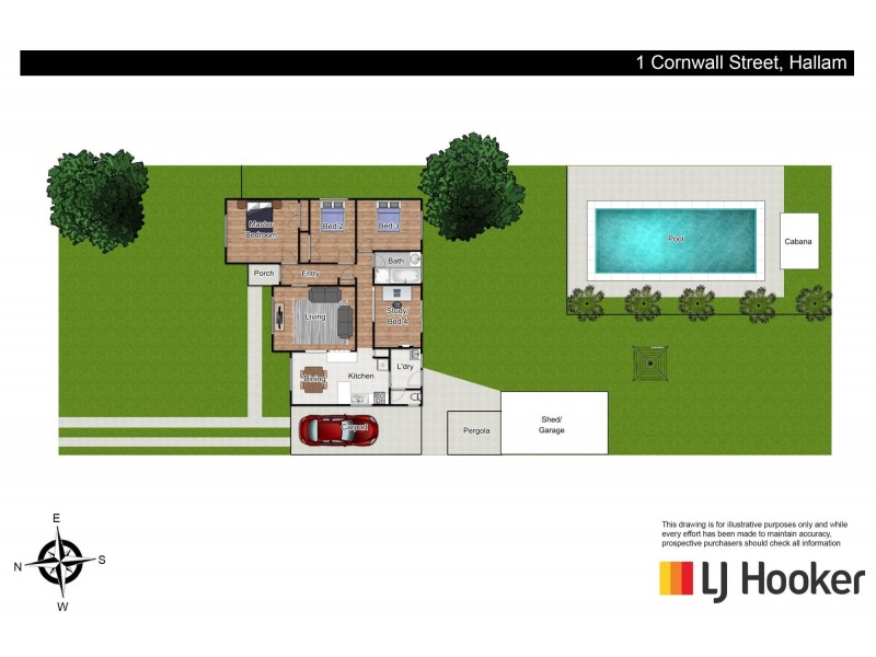 1 Cornwall Street, Hallam VIC 3803 Floorplan