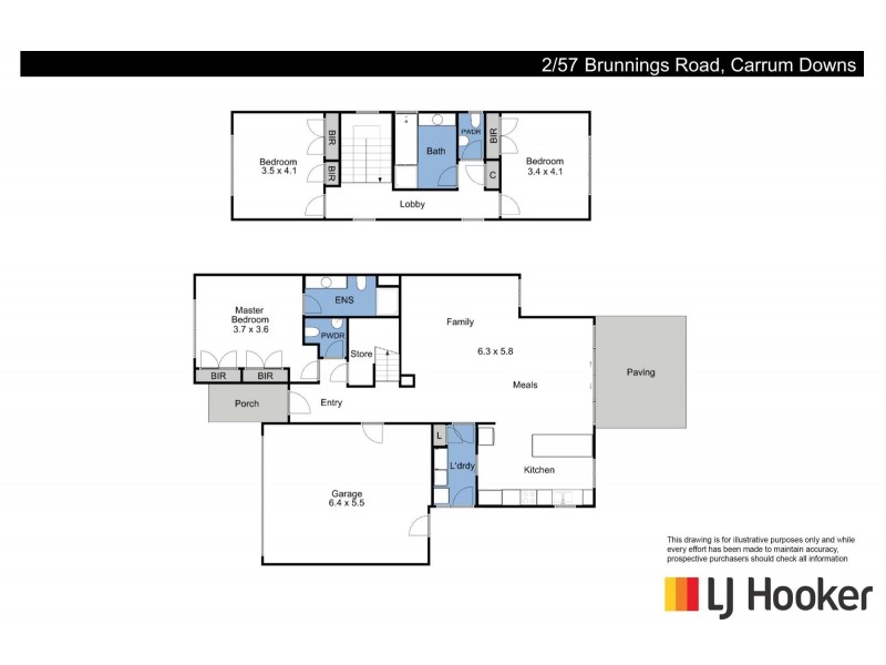 2/57 Brunnings Road, Carrum Downs VIC 3201 Floorplan