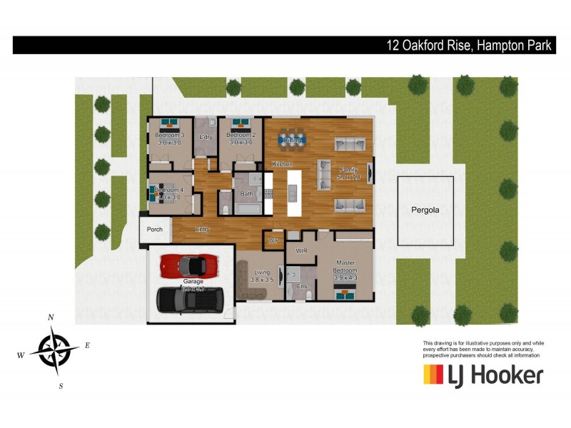 12 Oakford Rise, Hampton Park VIC 3976 Floorplan