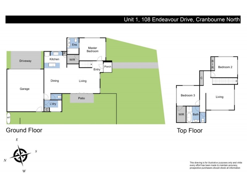 1/108 Endeavour Drive, Cranbourne North VIC 3977 Floorplan