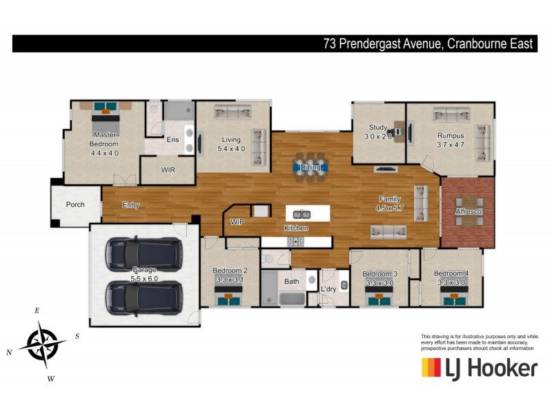 73 Prendergast Avenue, Cranbourne East VIC 3977 Floorplan