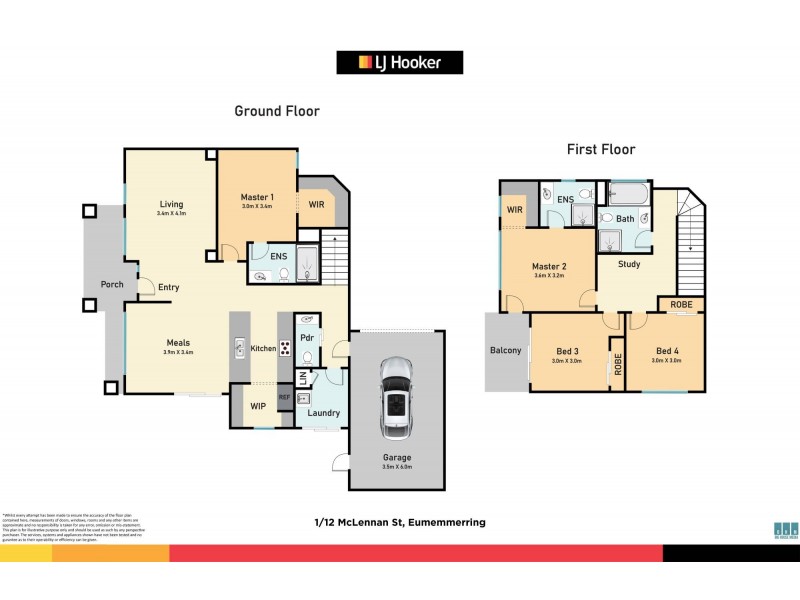 1/12 McLennan Street, Eumemmerring VIC 3177 Floorplan