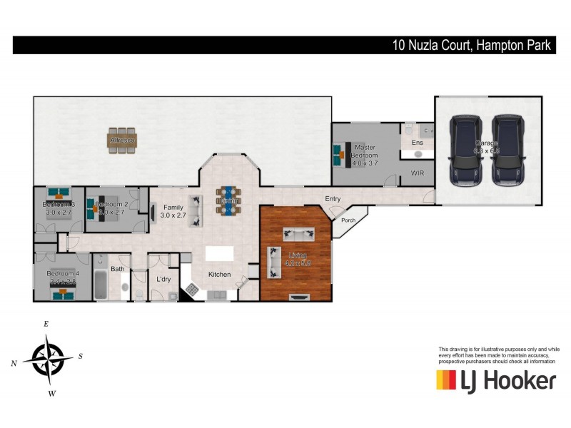 10 Nuzla Court, Hampton Park VIC 3976 Floorplan