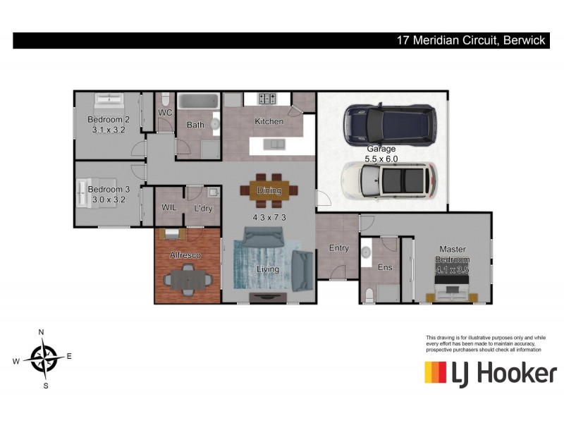 17 Meridian Circuit, Berwick VIC 3806 Floorplan