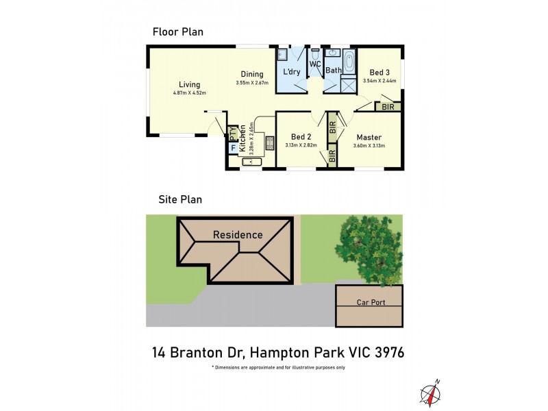 14 Branton Drive, Hampton Park VIC 3976 Floorplan