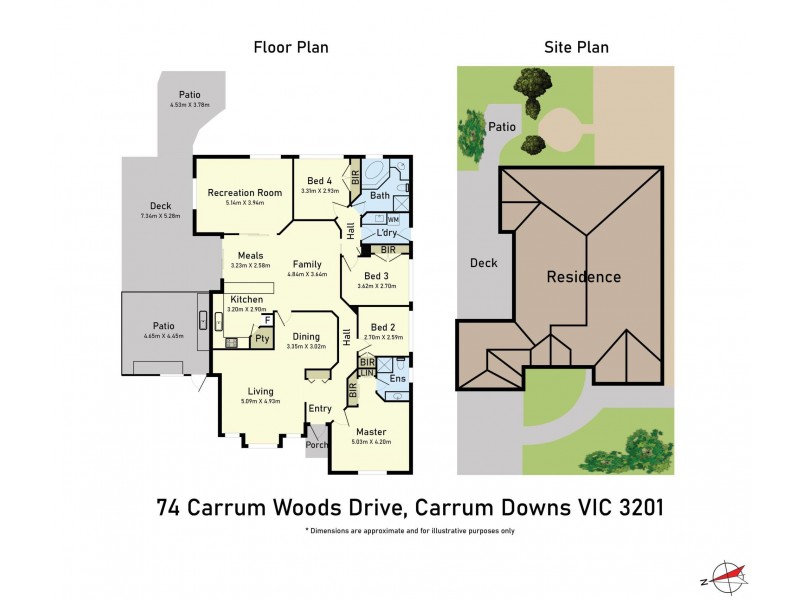 74 Carrum Woods Drive, Carrum Downs VIC 3201 Floorplan