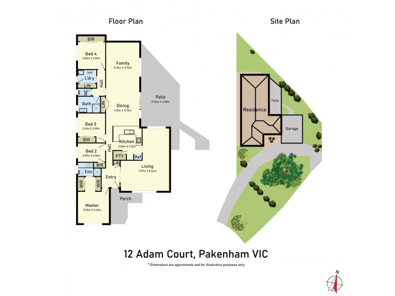 12 Adam Court, Pakenham VIC 3810 Floorplan