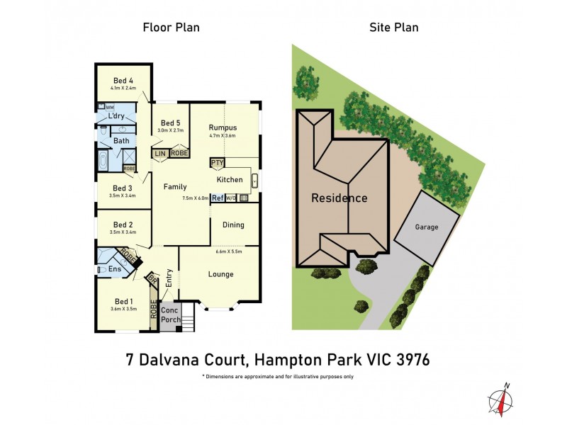 7 Dalvana Court, Hampton Park VIC 3976 Floorplan