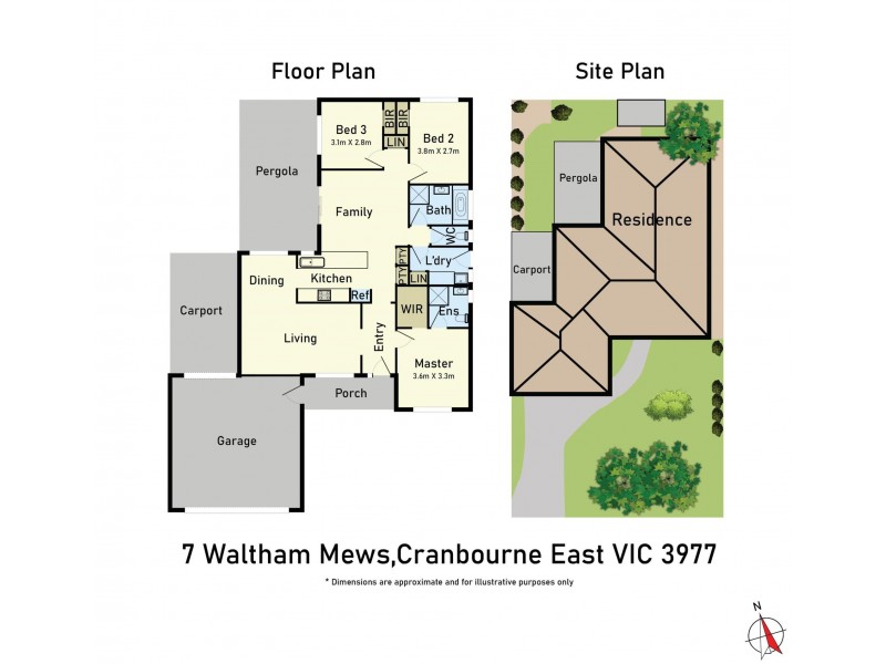 7 Waltham Mews, Cranbourne East VIC 3977 Floorplan