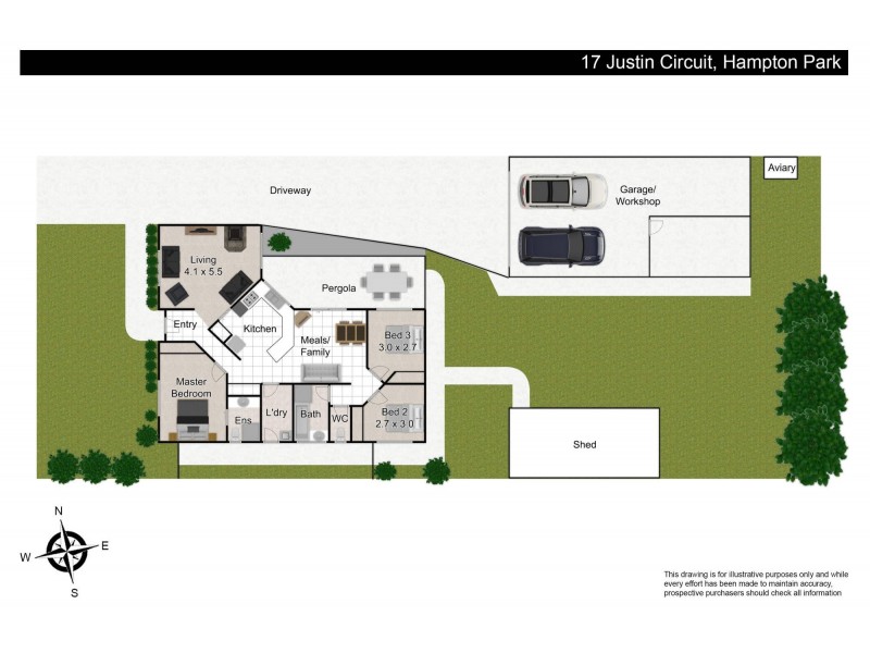 17 Justin Circuit, Hampton Park VIC 3976 Floorplan