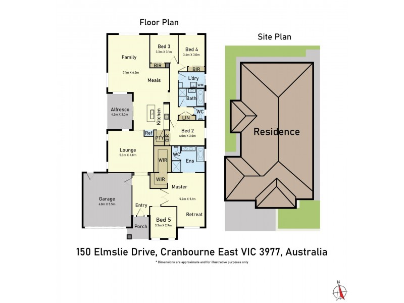 150 Elmslie Drive, Cranbourne East VIC 3977 Floorplan
