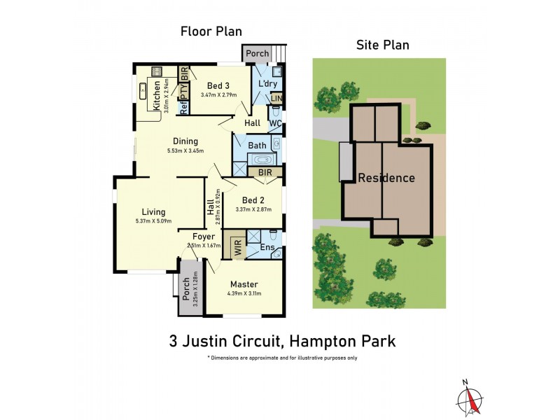 3 Justin Circuit, Hampton Park VIC 3976 Floorplan