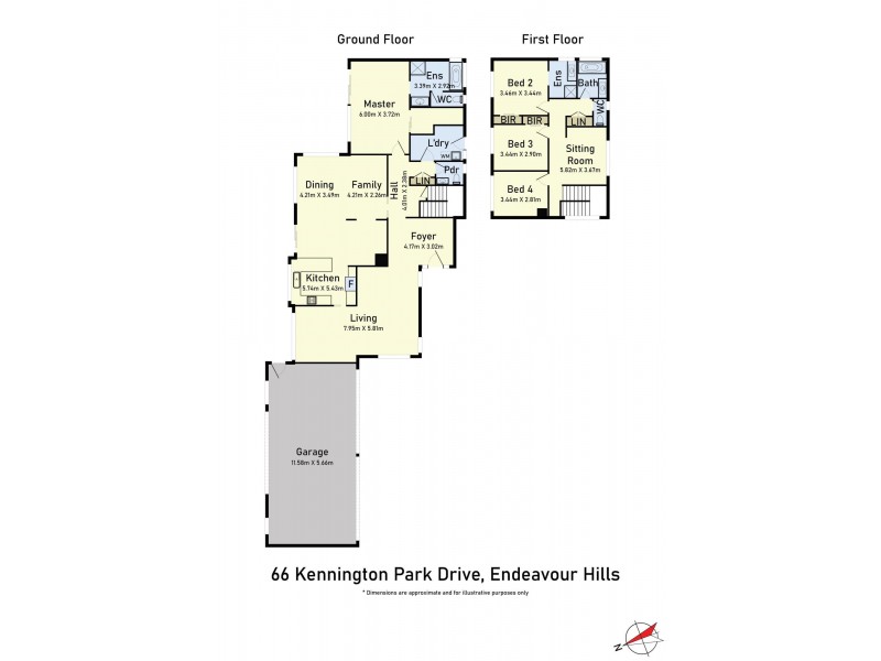 64-66 Kennington Park Drive, Endeavour Hills VIC 3802 Floorplan