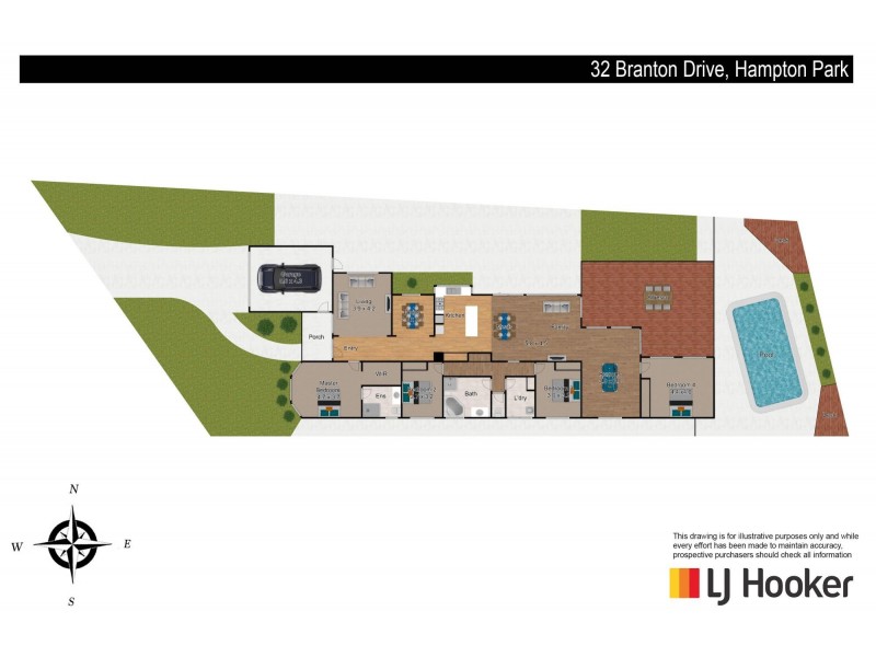 32 Branton Drive, Hampton Park VIC 3976 Floorplan