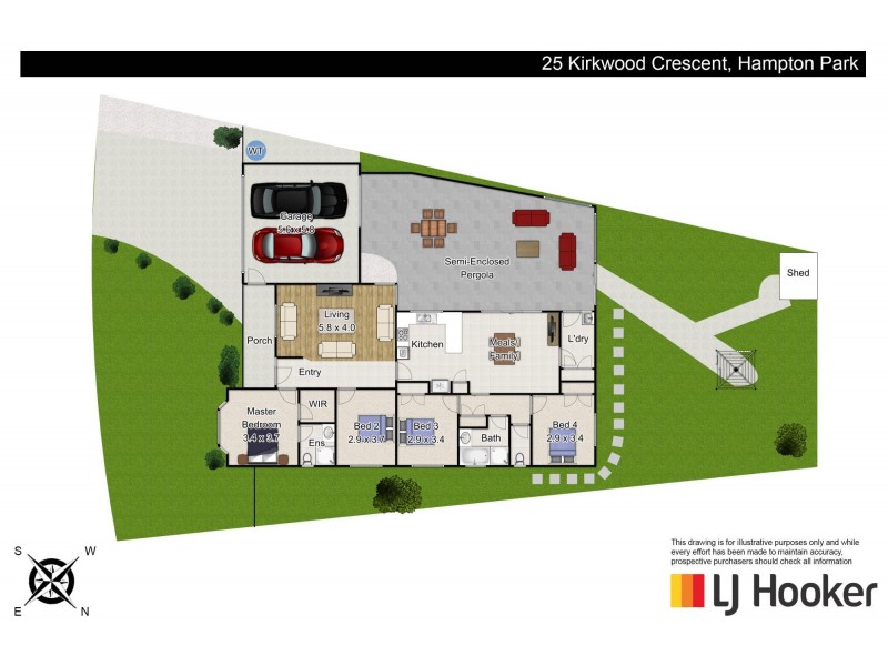 25 Kirkwood Crescent, Hampton Park VIC 3976 Floorplan