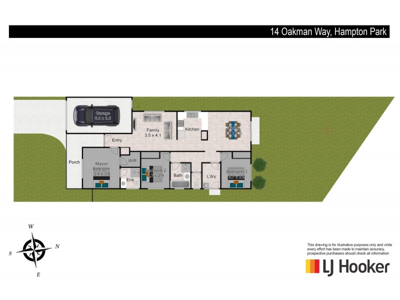 14 Oakman Way, Hampton Park VIC 3976 Floorplan