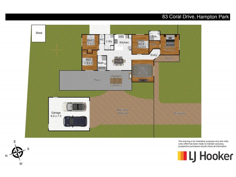 83 Coral Drive, Hampton Park VIC 3976 Floorplan