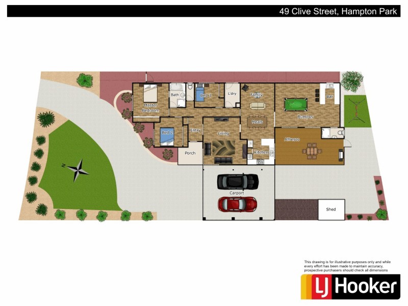 49 Clive Street, Hampton Park VIC 3976 Floorplan