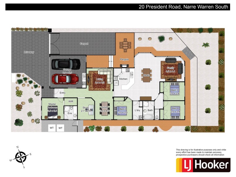 20 President Road, Narre Warren South VIC 3805 Floorplan