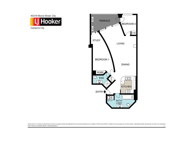 403/16 Moore Street, City ACT 2601 Floorplan