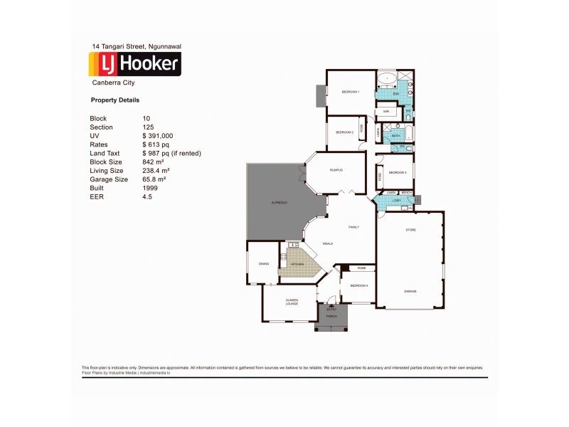 14 Tangari Street, Ngunnawal ACT 2913 Floorplan