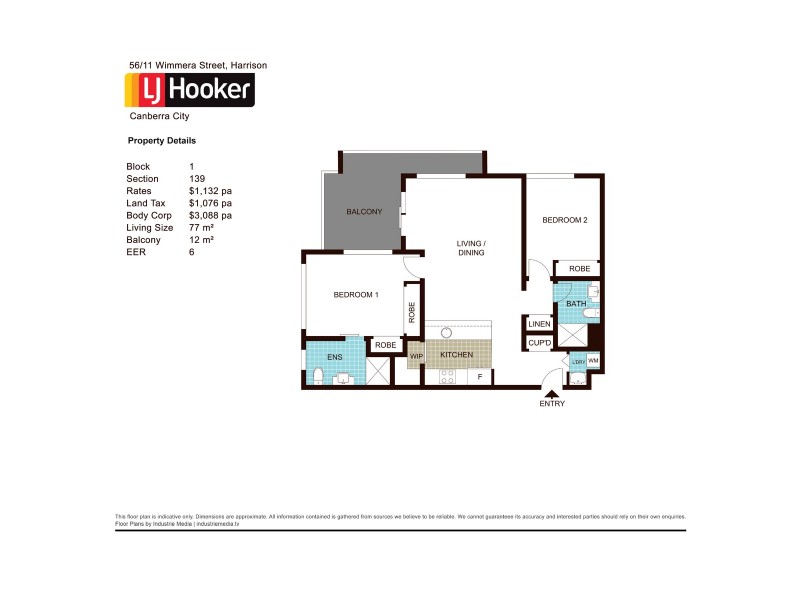 56/11 Wimmera Street, Harrison ACT 2914 Floorplan