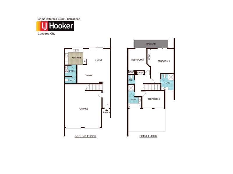 2/132 Totterdell Street, Belconnen ACT 2617 Floorplan