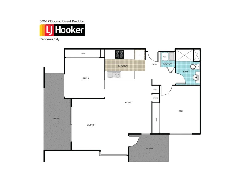 303/17 Dooring Street, Braddon ACT 2612 Floorplan