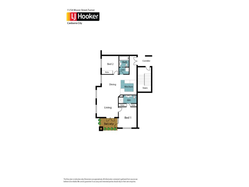 11/54 Moore Street, Turner ACT 2612 Floorplan