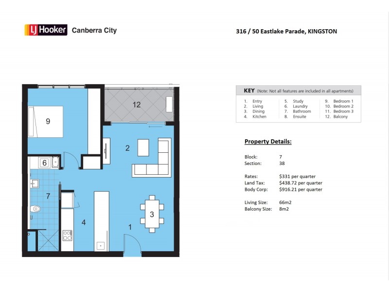 316/50 Eastlake Parade, Kingston ACT 2604