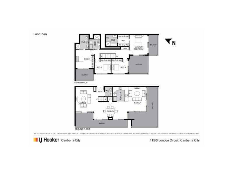 115/3 London Circuit, City ACT 2601 Floorplan
