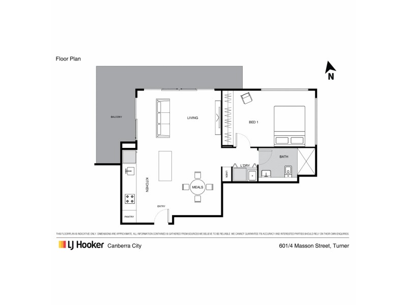 601/4 Masson Street, Turner ACT 2612 Floorplan