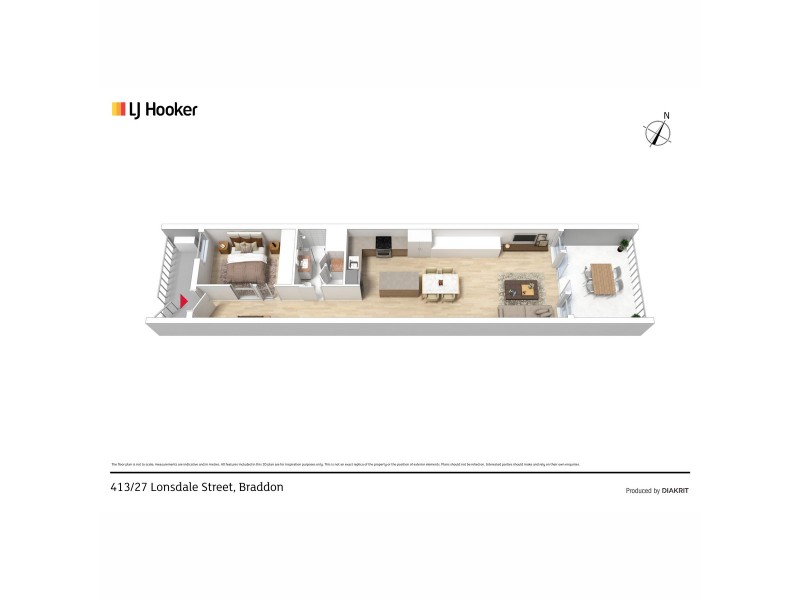 413/27 Lonsdale Street, Braddon ACT 2612 Floorplan
