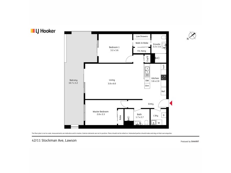 42/11 Stockman Avenue, Lawson ACT 2617 Floorplan