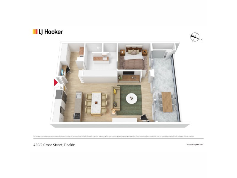 420/2 Grose Street, Deakin ACT 2600 Floorplan