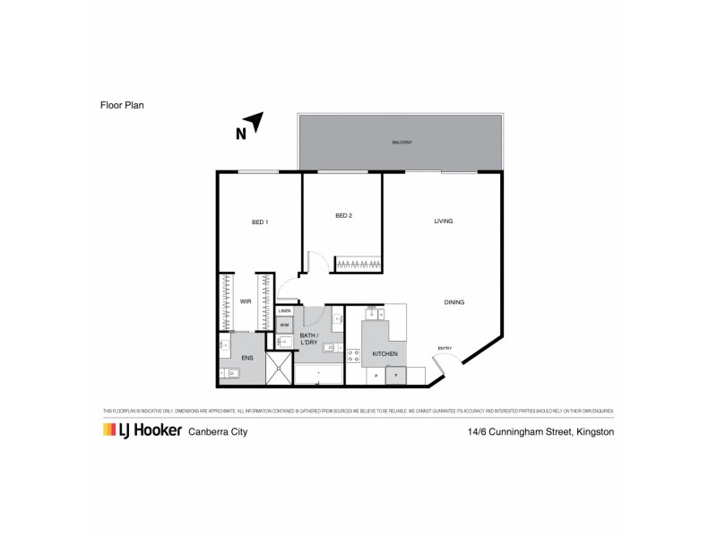 14/6 Cunningham Street, Griffith ACT 2603 Floorplan