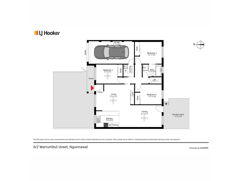 6/2 Warrumbul Street, Ngunnawal ACT 2913 Floorplan