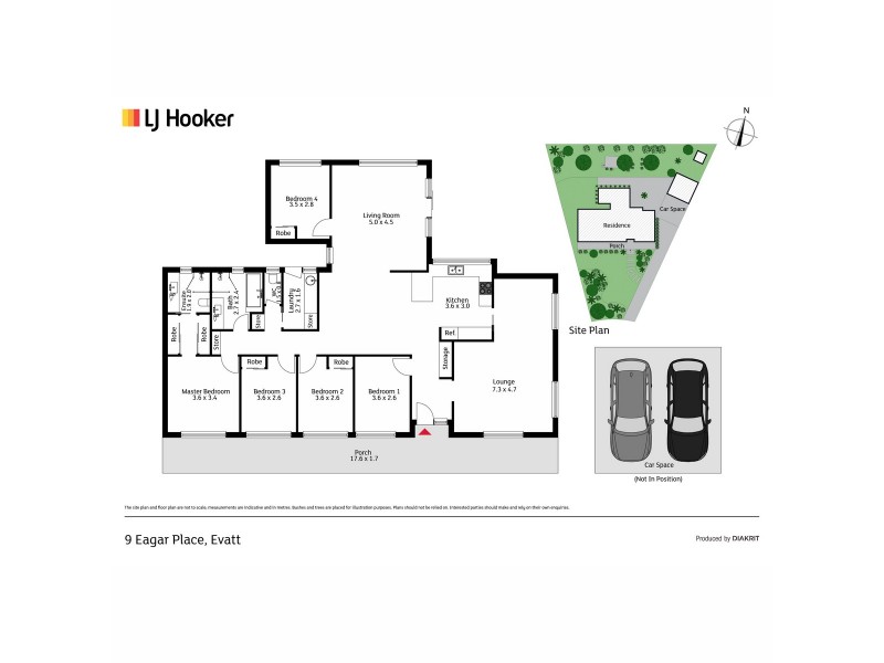 9 Eagar Place, Evatt ACT 2617 Floorplan